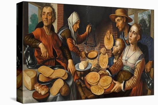 The Pancake Bakery, 1560-Pieter Aertsen-Stretched Canvas