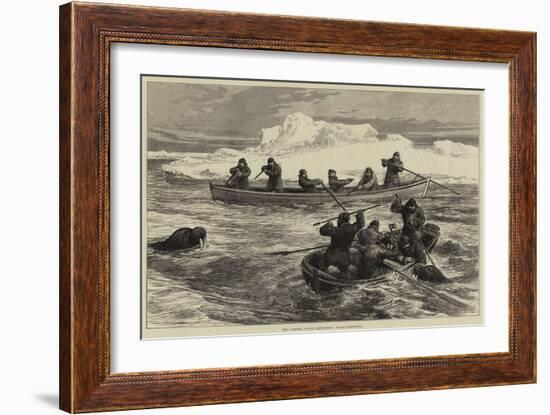 The Pandora Arctic Expedition, Walrus-Shooting-null-Framed Giclee Print