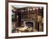 The Panelled Study at Groombridge Place, Kent, 1910-Edwin Foley-Framed Giclee Print