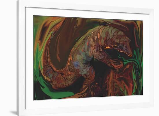 The Pangolin-Rabi Khan-Framed Art Print