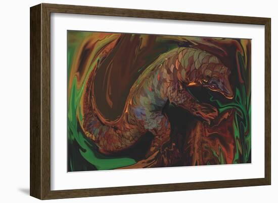 The Pangolin-Rabi Khan-Framed Art Print