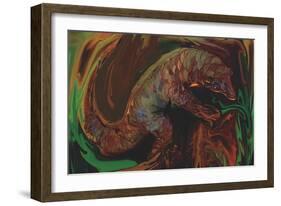 The Pangolin-Rabi Khan-Framed Art Print