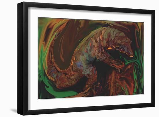 The Pangolin-Rabi Khan-Framed Art Print