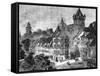 The Panierplatz in Nuremberg, Germany, 19th Century-Therond-Framed Stretched Canvas