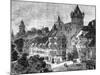 The Panierplatz in Nuremberg, Germany, 19th Century-Therond-Mounted Giclee Print