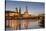 The Panorama of Dresden in Saxony with the River Elbe in the Foreground.-David Bank-Stretched Canvas