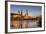 The Panorama of Dresden in Saxony with the River Elbe in the Foreground.-David Bank-Framed Photographic Print