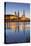 The Panorama of Dresden in Saxony with the River Elbe in the Foreground.-David Bank-Stretched Canvas