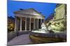 The Pantheon and Fountain at Night, Piazza Della Rotonda, Rome, Lazio, Italy-Stuart Black-Mounted Photographic Print