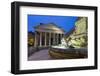 The Pantheon and Fountain at Night, Piazza Della Rotonda, Rome, Lazio, Italy-Stuart Black-Framed Photographic Print