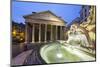 The Pantheon and Fountain at Night, Piazza Della Rotonda, Rome, Lazio, Italy-Stuart Black-Mounted Photographic Print