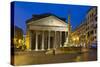The Pantheon and Piazza Della Rotonda at Night, Rome, Lazio, Italy-Stuart Black-Stretched Canvas