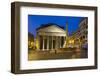 The Pantheon and Piazza Della Rotonda at Night, Rome, Lazio, Italy-Stuart Black-Framed Photographic Print