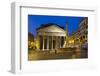 The Pantheon and Piazza Della Rotonda at Night, Rome, Lazio, Italy-Stuart Black-Framed Photographic Print