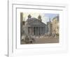 The Pantheon and the Piazza della Rotonda in Rome-Jakob Alt-Framed Premium Giclee Print