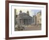 The Pantheon and the Piazza della Rotonda in Rome-Jakob Alt-Framed Premium Giclee Print