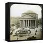 The Pantheon and the Piazza Della Rotunda, Rome, Italy-Underwood & Underwood-Framed Stretched Canvas