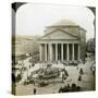 The Pantheon and the Piazza Della Rotunda, Rome, Italy-Underwood & Underwood-Stretched Canvas
