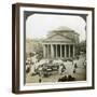 The Pantheon and the Piazza Della Rotunda, Rome, Italy-Underwood & Underwood-Framed Photographic Print