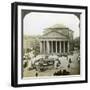 The Pantheon and the Piazza Della Rotunda, Rome, Italy-Underwood & Underwood-Framed Photographic Print