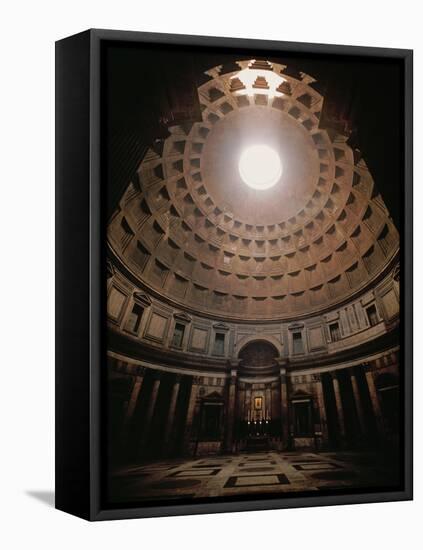 The Pantheon in Rome, Erected in 17 BCE by the Roman General Marcus Agrippa (64BCE-12 CE)-null-Framed Stretched Canvas