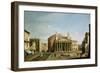 The Pantheon in Rome-Bernardo Bellotto-Framed Giclee Print