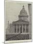 The Pantheon, Paris, and Funeral of Victor Hugo-null-Mounted Giclee Print