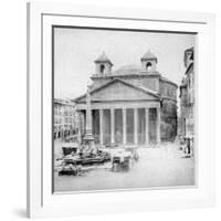 The Pantheon, Rome, Italy, Late 19th Century-null-Framed Giclee Print