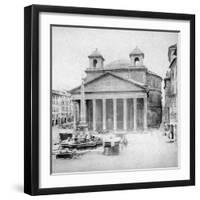 The Pantheon, Rome, Italy, Late 19th Century-null-Framed Giclee Print