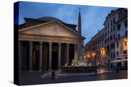 The Pantheon, Rome, Lazio, Italy, Europe-Ben Pipe-Stretched Canvas