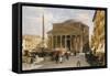 The Pantheon, Rome-Veronika Mario Herwegen-manini-Framed Stretched Canvas