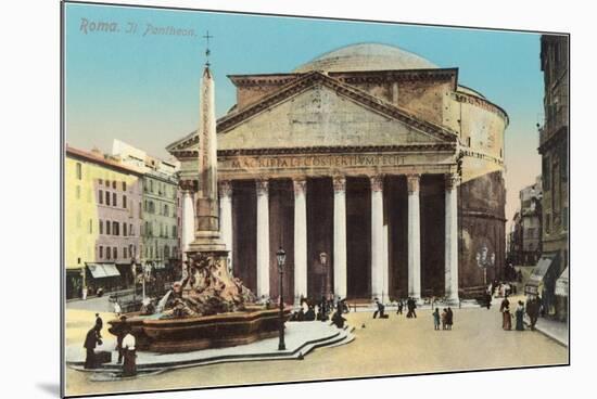 The Pantheon, Rome-null-Mounted Premium Giclee Print