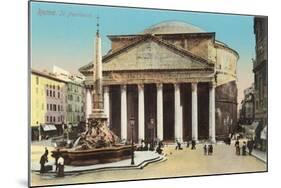 The Pantheon, Rome-null-Mounted Art Print