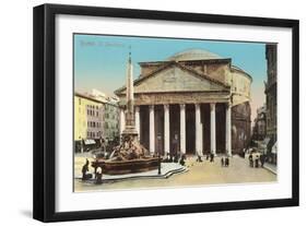 The Pantheon, Rome-null-Framed Art Print