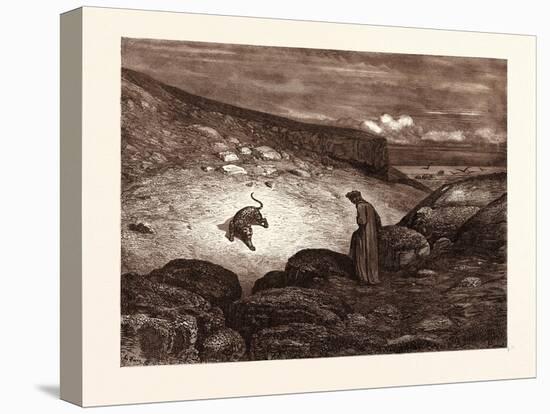 The Panther in the Desert-Gustave Dore-Stretched Canvas