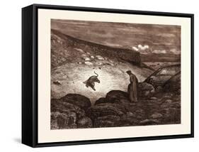 The Panther in the Desert-Gustave Dore-Framed Stretched Canvas