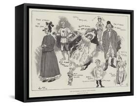 The Pantomime at Drury Lane Theatre-Phil May-Framed Stretched Canvas