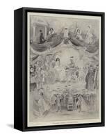 The Pantomime Cinderella, at the Garrick Theatre-Robert Sauber-Framed Stretched Canvas