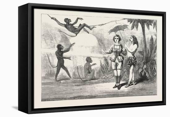 The Pantomimes, Jack in Wonderland at the Crystal Palace, London, 1876, UK, Theatre-null-Framed Stretched Canvas