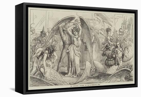 The Pantomimes, Preparing for the Transformation Scene-David Henry Friston-Framed Stretched Canvas