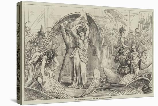 The Pantomimes, Preparing for the Transformation Scene-David Henry Friston-Stretched Canvas