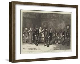 The Papal Jubilee at Rome, the Pope Blessing the Polish Pilgrims at the Vatican-George Goodwin Kilburne-Framed Giclee Print