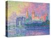 The Papal Palace at Avignon-Paul Signac-Stretched Canvas