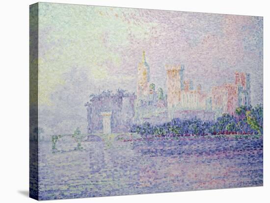 The Papal Palace in Avignon, 1900-Paul Signac-Stretched Canvas