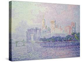 The Papal Palace in Avignon, 1900-Paul Signac-Stretched Canvas