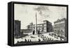 The Papal Palace on Quirinale Hill-Giuseppe Vasi-Framed Stretched Canvas