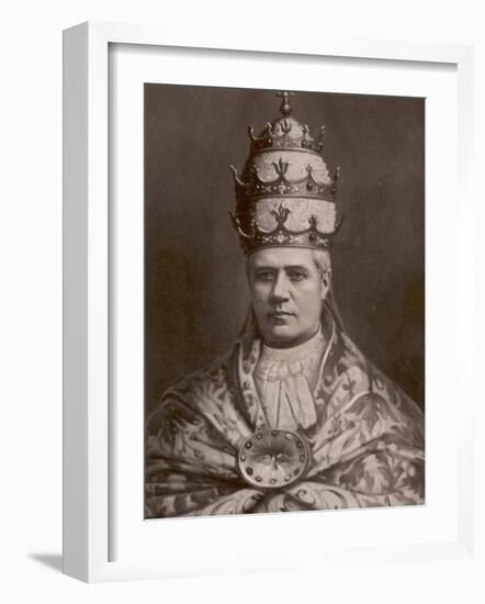 The Papal Tiara Worn by Pope Pius X-null-Framed Photographic Print