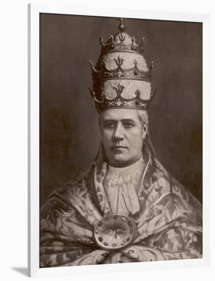 The Papal Tiara Worn by Pope Pius X-null-Framed Photographic Print