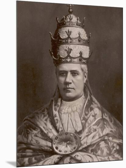 The Papal Tiara Worn by Pope Pius X-null-Mounted Photographic Print