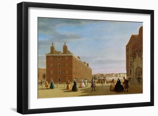 The Paper Buildings, Inner Temple, London, c.1725-null-Framed Giclee Print